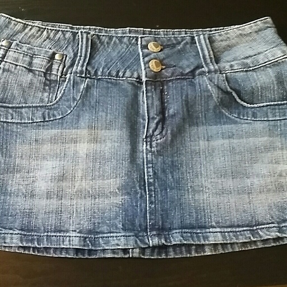Vintage Super short Jean skirt - Picture 1 of 2